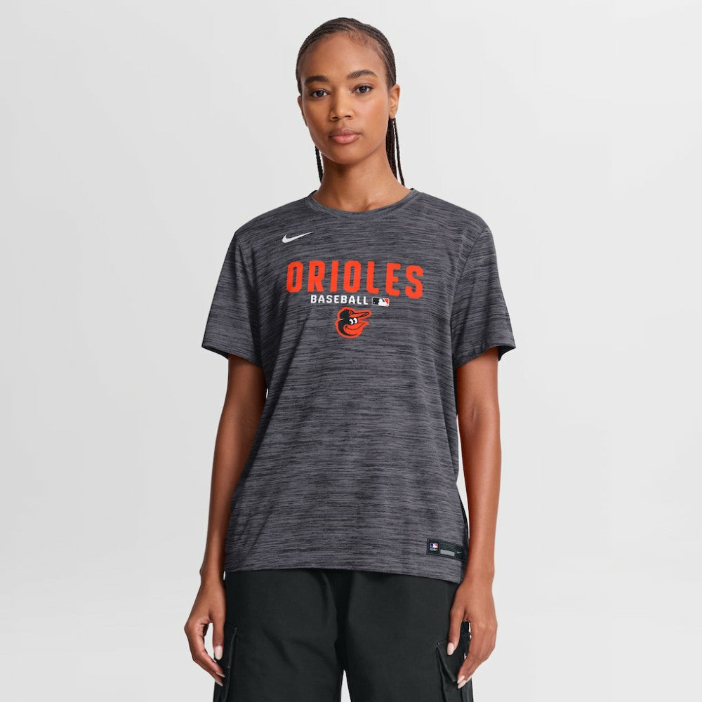 Baltimore Orioles Nike Women's Authentic Collection Velocity Dri-FIT T-Shirt - Black T-shirts