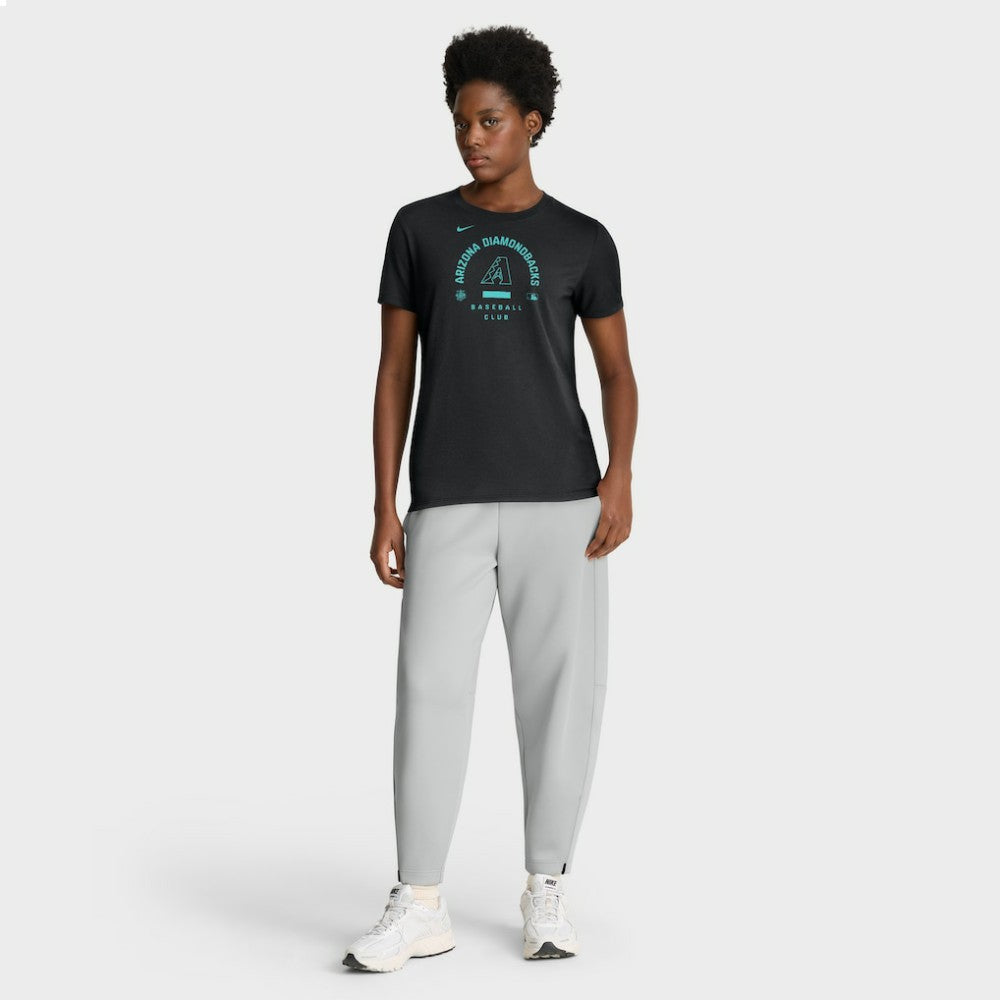 Arizona Diamondbacks Nike Women's Authentic Collection Early Work Tri-Blend Dri-FIT T-Shirt - Black T-shirts