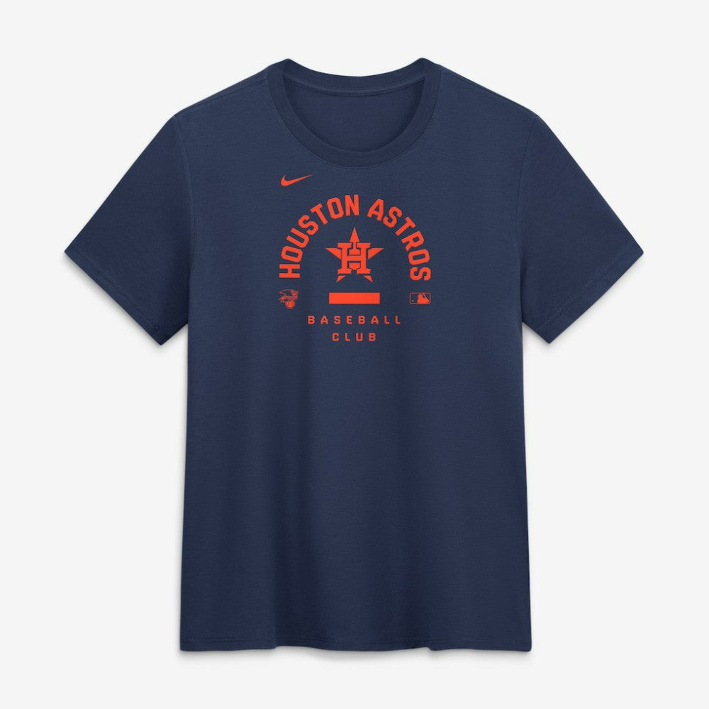 Houston Astros Nike Women's Authentic Collection Early Work Tri-Blend Dri-FIT T-Shirt - Navy T-shirts