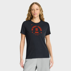 Detroit Tigers Nike Women's Authentic Collection Early Work Tri-Blend Dri-FIT T-Shirt - Navy T-shirts