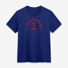 Texas Rangers Nike Women's Authentic Collection Early Work Tri-Blend Dri-FIT T-Shirt - Royal T-shirts