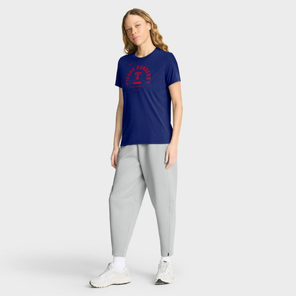 Texas Rangers Nike Women's Authentic Collection Early Work Tri-Blend Dri-FIT T-Shirt - Royal T-shirts