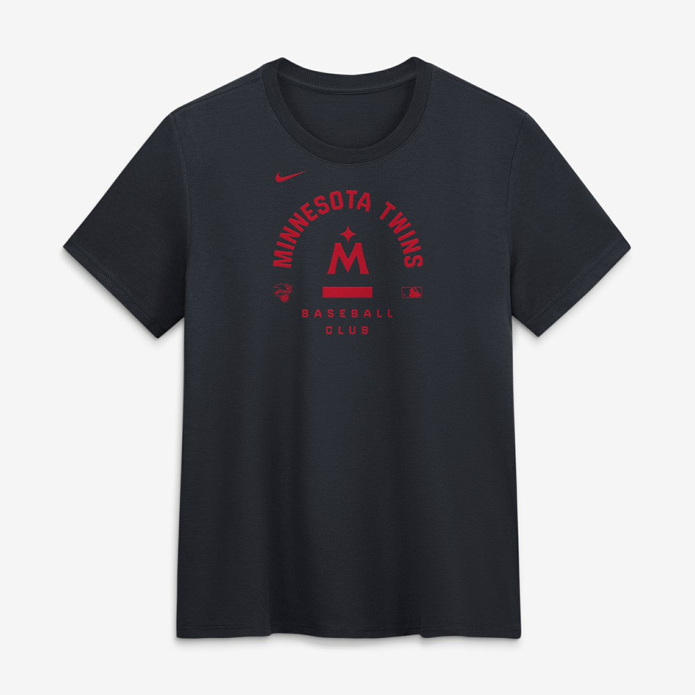 Minnesota Twins Nike Women's Authentic Collection Early Work Tri-Blend Dri-FIT T-Shirt - Navy T-shirts