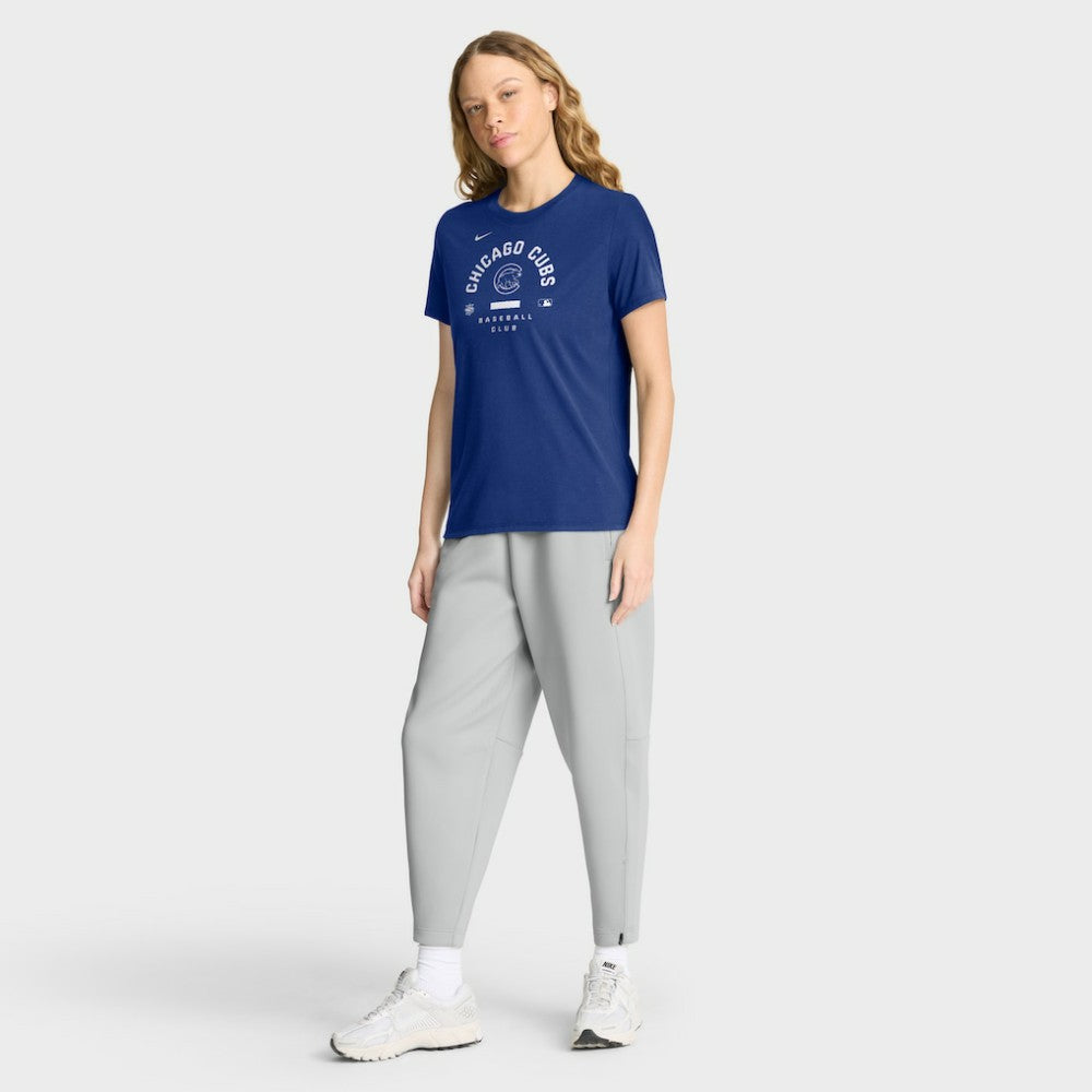 Chicago Cubs Nike Women's Authentic Collection Early Work Tri-Blend Dri-FIT T-Shirt - Royal T-shirts