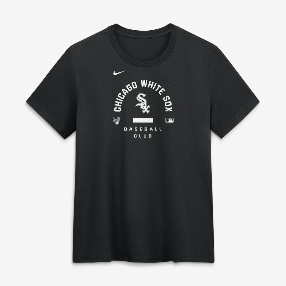 Chicago White Sox Nike Women's Authentic Collection Early Work Tri-Blend Dri-FIT T-Shirt - Black T-shirts