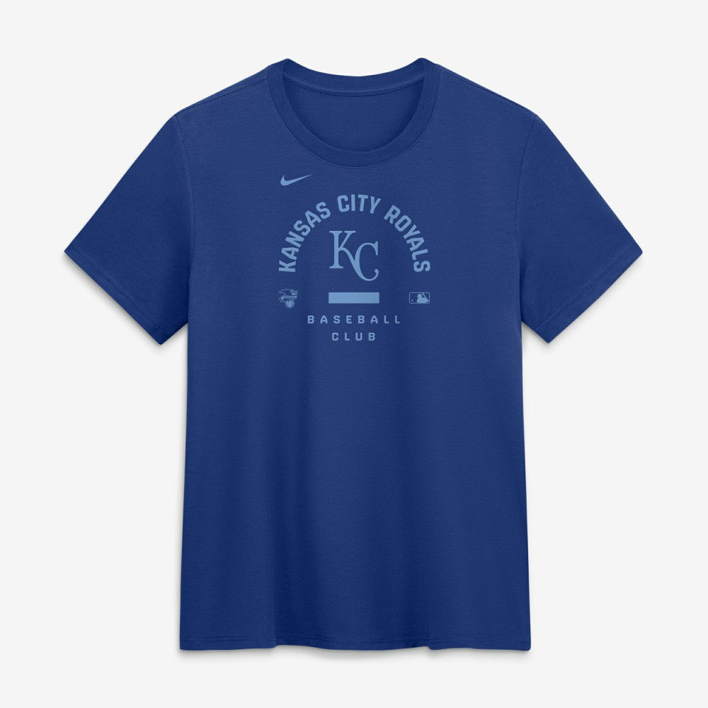 Kansas City Royals Nike Women's Authentic Collection Early Work Tri-Blend Dri-FIT T-Shirt - Royal T-shirts