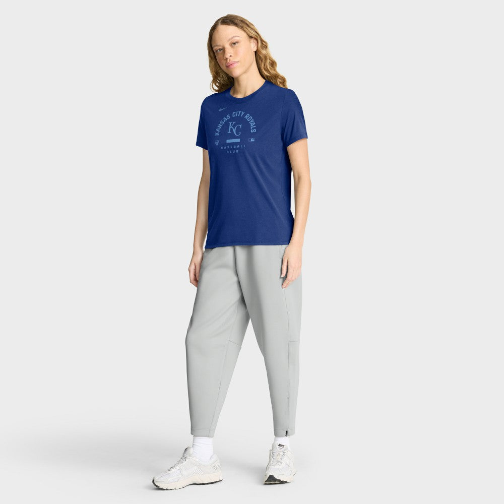 Kansas City Royals Nike Women's Authentic Collection Early Work Tri-Blend Dri-FIT T-Shirt - Royal T-shirts