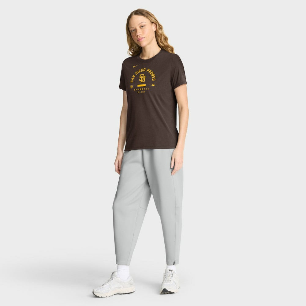 San Diego Padres Nike Women's Authentic Collection Early Work Tri-Blend Dri-FIT T-Shirt - Brown T-shirts