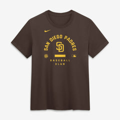 San Diego Padres Nike Women's Authentic Collection Early Work Tri-Blend Dri-FIT T-Shirt - Brown T-shirts