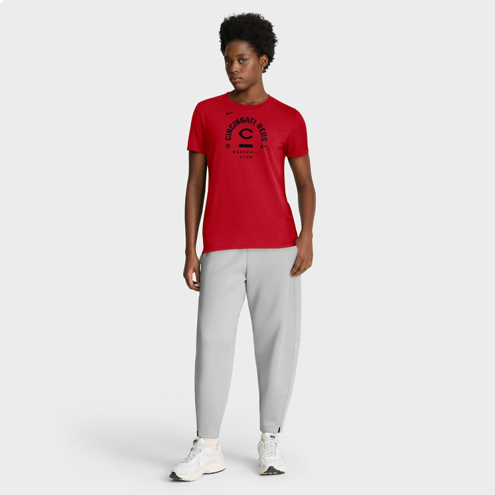 Cincinnati Reds Nike Women's Authentic Collection Early Work Tri-Blend Dri-FIT T-Shirt - Red T-shirts