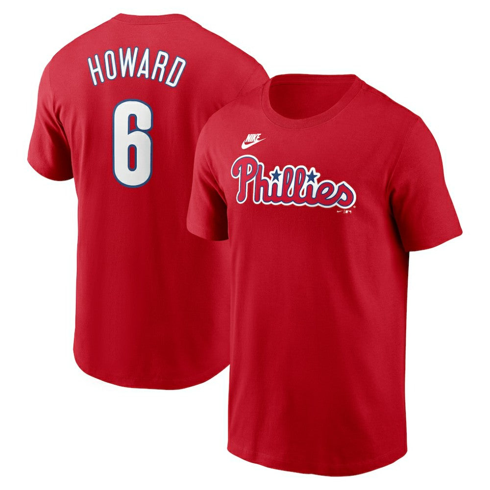 Ryan Howard Philadelphia Phillies Nike Fuse Name & Number T-Shirt - Red T-shirts