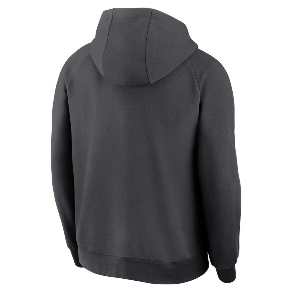 Seattle Mariners Nike Authentic Collection Player Raglan Dri-FIT Full-Zip Hoodie - Anthracite Hoodies