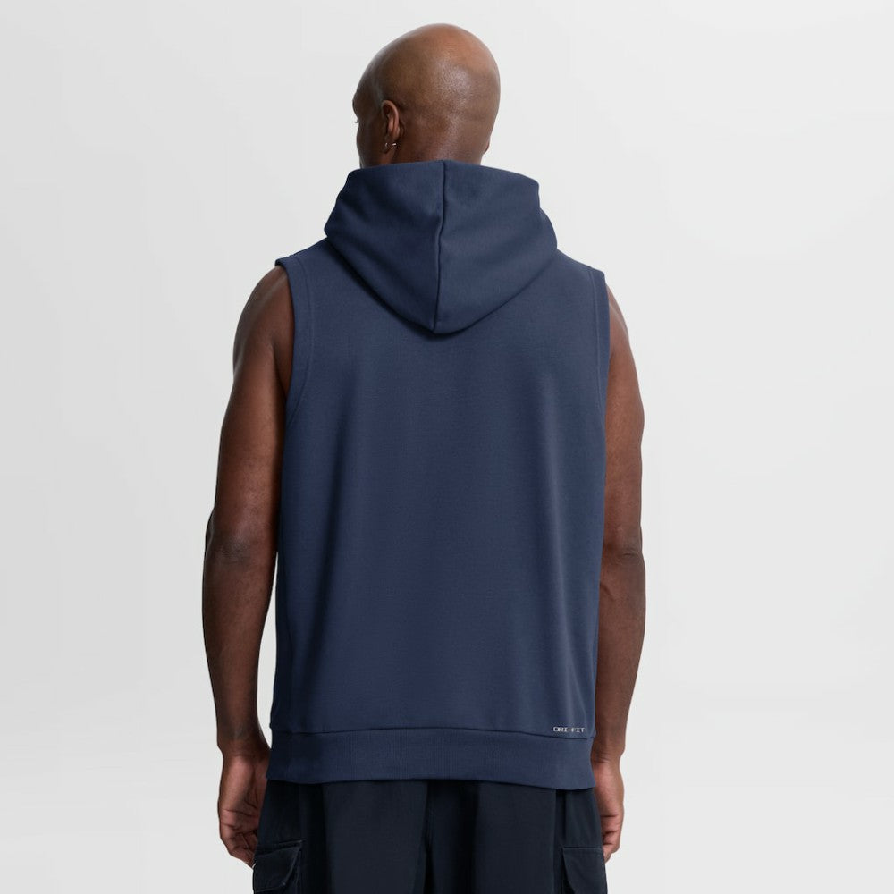 Milwaukee Brewers Nike Authentic Collection Standard Issue Dri-FIT Sleeveless Hoodie - Navy Hoodies