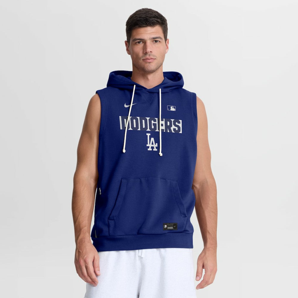 Los Angeles Dodgers Nike Authentic Collection Standard Issue Dri-FIT Sleeveless Hoodie - Royal Hoodies
