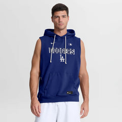 Los Angeles Dodgers Nike Authentic Collection Standard Issue Dri-FIT Sleeveless Hoodie - Royal Hoodies