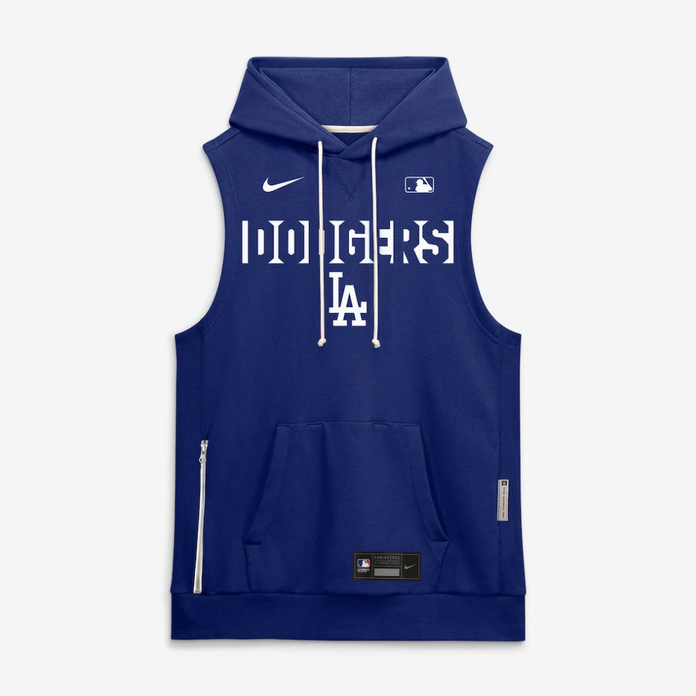 Los Angeles Dodgers Nike Authentic Collection Standard Issue Dri-FIT Sleeveless Hoodie - Royal Hoodies