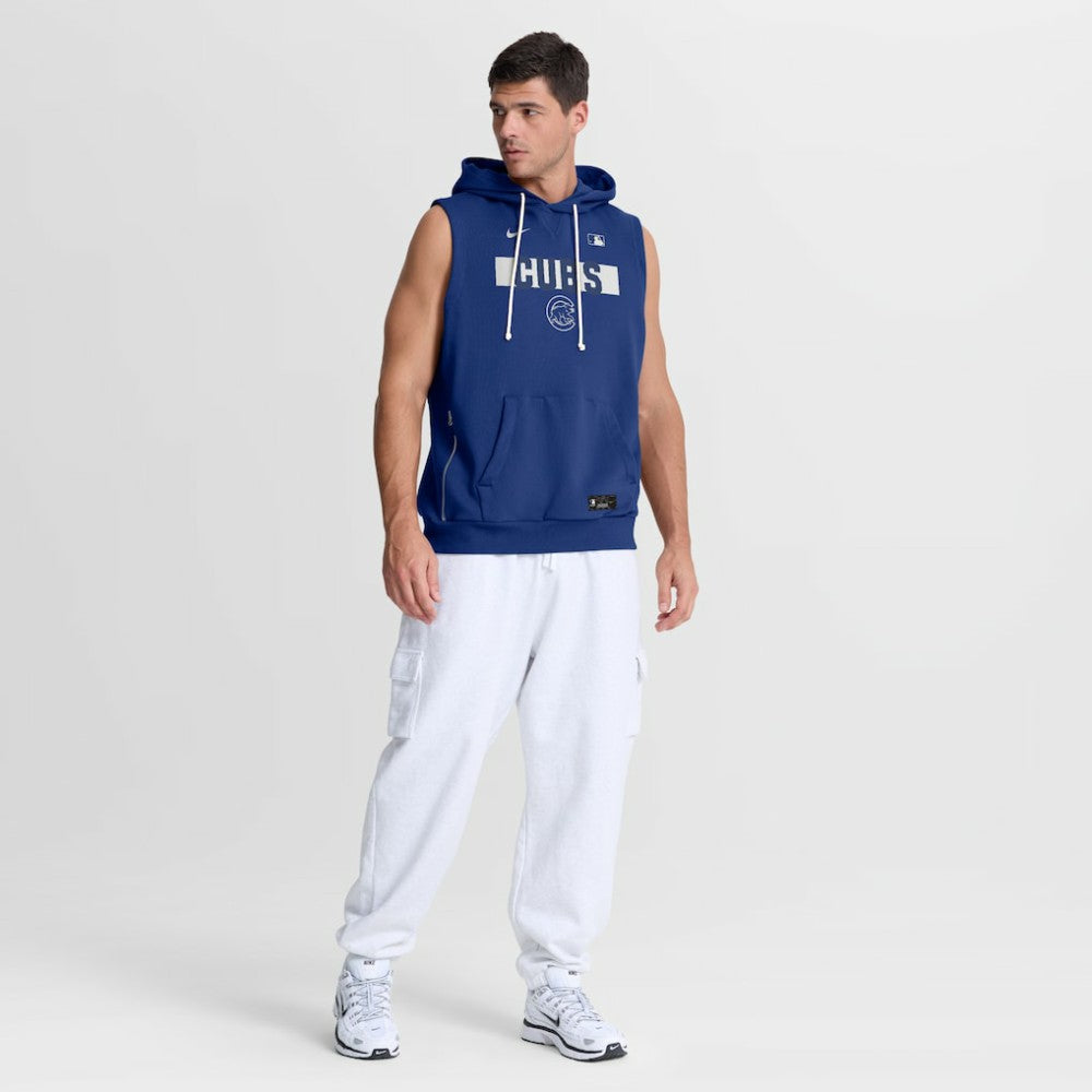Chicago Cubs Nike Authentic Collection Standard Issue Dri-FIT Sleeveless Hoodie - Royal Hoodies