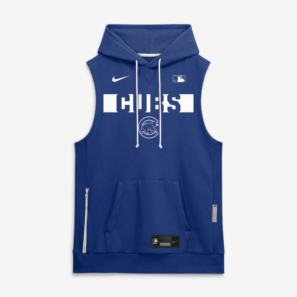 Chicago Cubs Nike Authentic Collection Standard Issue Dri-FIT Sleeveless Hoodie - Royal Hoodies