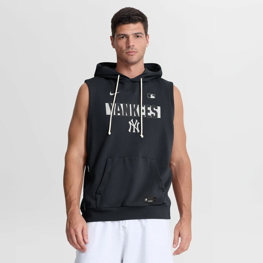 New York Yankees Nike Authentic Collection Standard Issue Dri-FIT Sleeveless Hoodie - Navy Hoodies