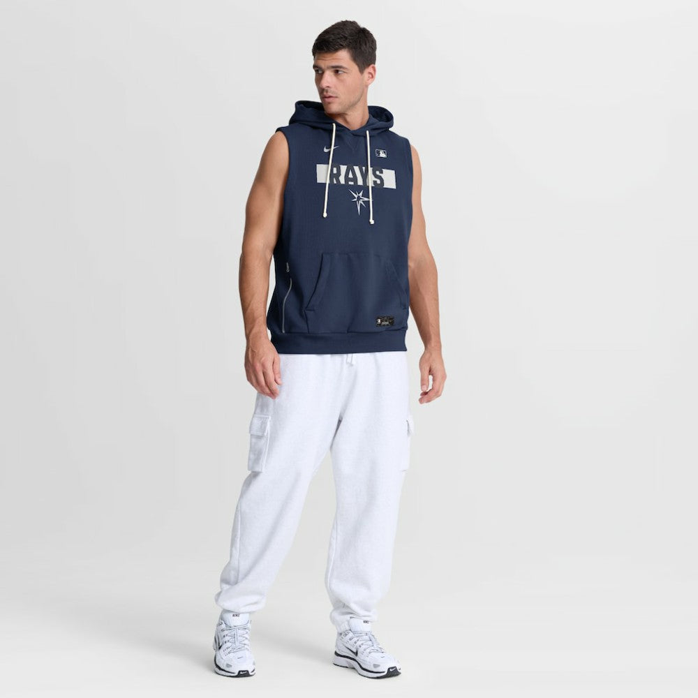 Tampa Bay Rays Nike Authentic Collection Standard Issue Dri-FIT Sleeveless Hoodie - Navy Hoodies