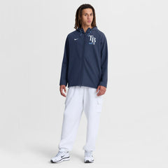 Tampa Bay Rays Nike Authentic Collection Raglan Therma-FIT Full-Zip Hooded Jacket - Navy Jackets