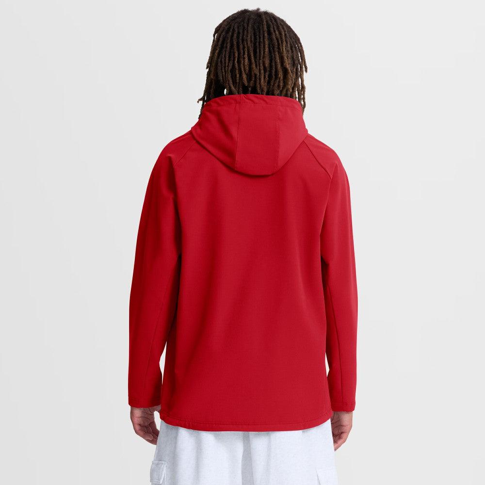 Los Angeles Angels Nike Authentic Collection Raglan Therma-FIT Full-Zip Hooded Jacket - Red Jackets