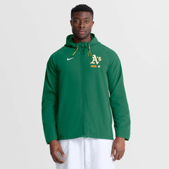 Athletics Nike Authentic Collection Raglan Therma-FIT Full-Zip Hooded Jacket - Kelly Green Jackets
