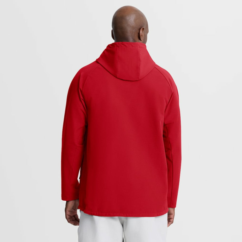 Philadelphia Phillies Nike Authentic Collection Raglan Therma-FIT Full-Zip Hooded Jacket - Red Jackets