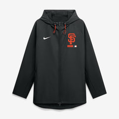 San Francisco Giants Nike Authentic Collection Raglan Therma-FIT Full-Zip Hooded Jacket - Black Jackets