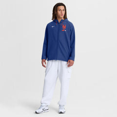 New York Mets Nike Authentic Collection Raglan Therma-FIT Full-Zip Hooded Jacket - Royal Jackets