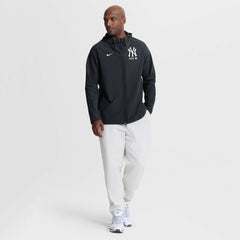 New York Yankees Nike Authentic Collection Raglan Therma-FIT Full-Zip Hooded Jacket - Navy Jackets