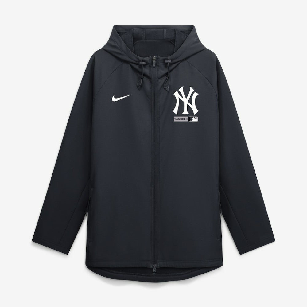 New York Yankees Nike Authentic Collection Raglan Therma-FIT Full-Zip Hooded Jacket - Navy Jackets