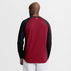 Arizona Diamondbacks Nike Authentic Collection Raglan Dri-FIT Sweatshirt - Red Sweatshirts