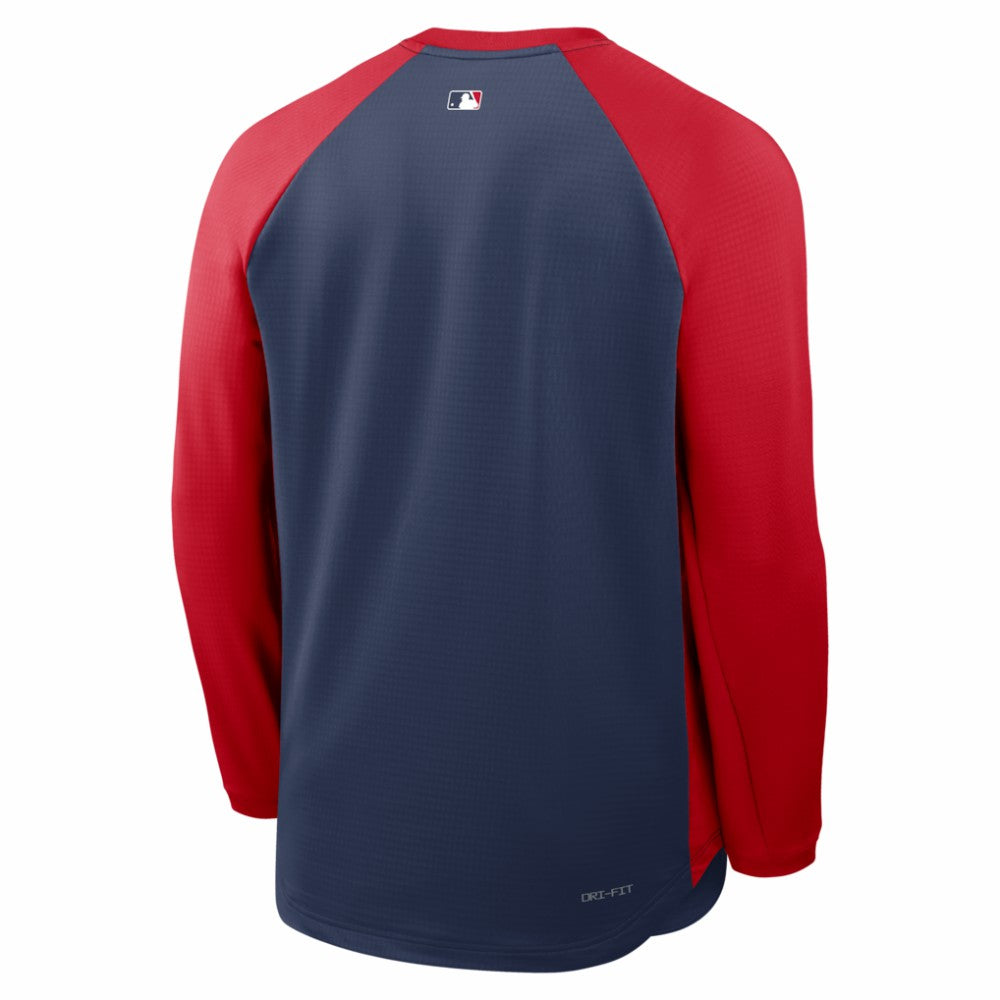 Los Angeles Angels Nike Authentic Collection Raglan Dri-FIT Sweatshirt - Navy Sweatshirts