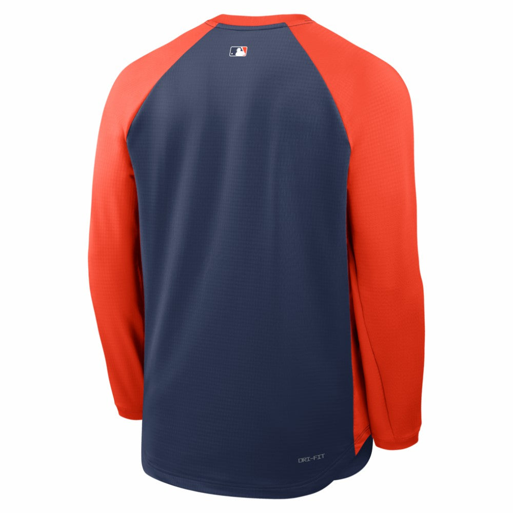 Houston Astros Nike Authentic Collection Raglan Dri-FIT Sweatshirt - Navy Sweatshirts