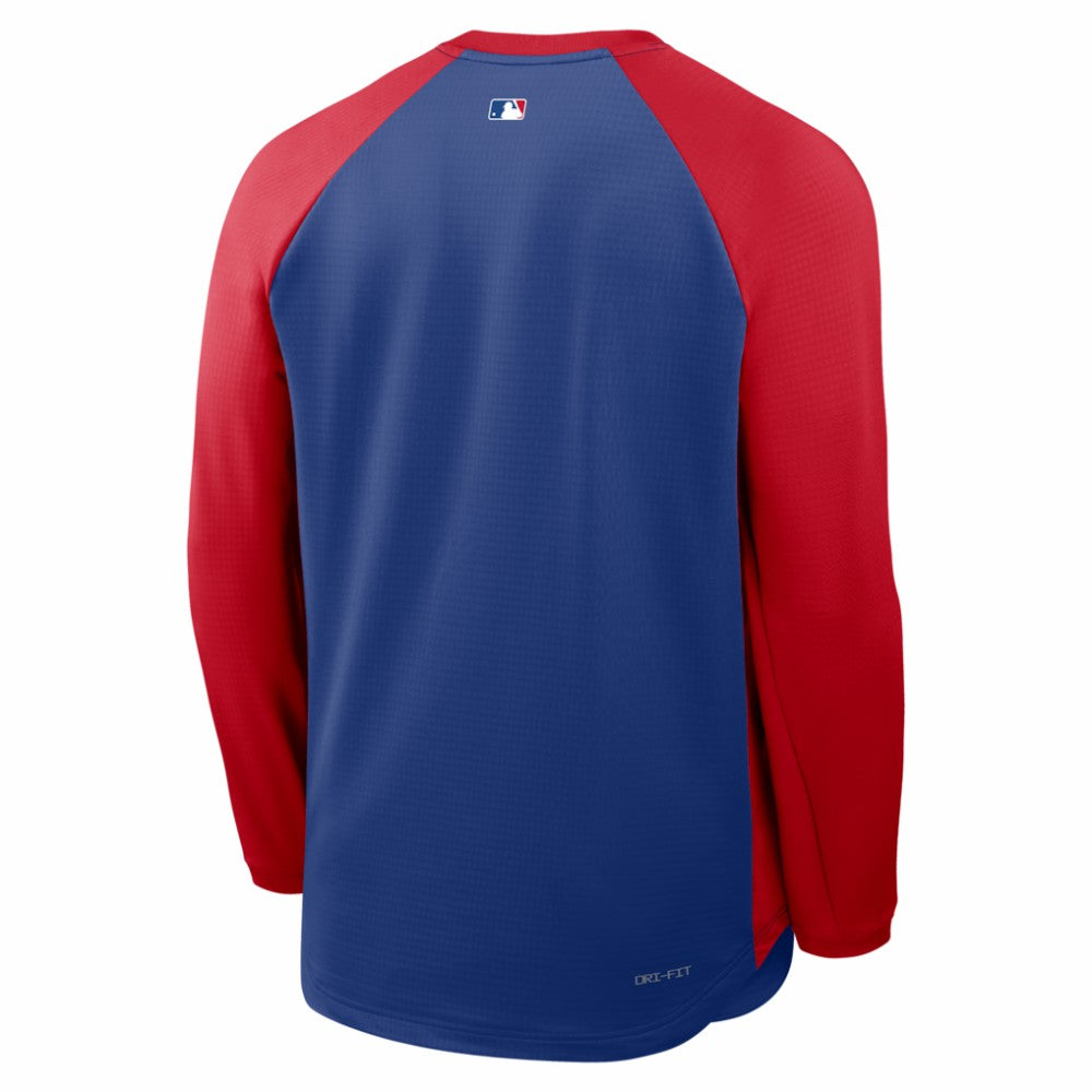 Philadelphia Phillies Nike Authentic Collection Raglan Dri-FIT Sweatshirt - Royal Sweatshirts