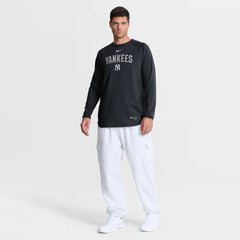 New York Yankees Nike Authentic Collection Raglan Dri-FIT Sweatshirt - Navy Sweatshirts