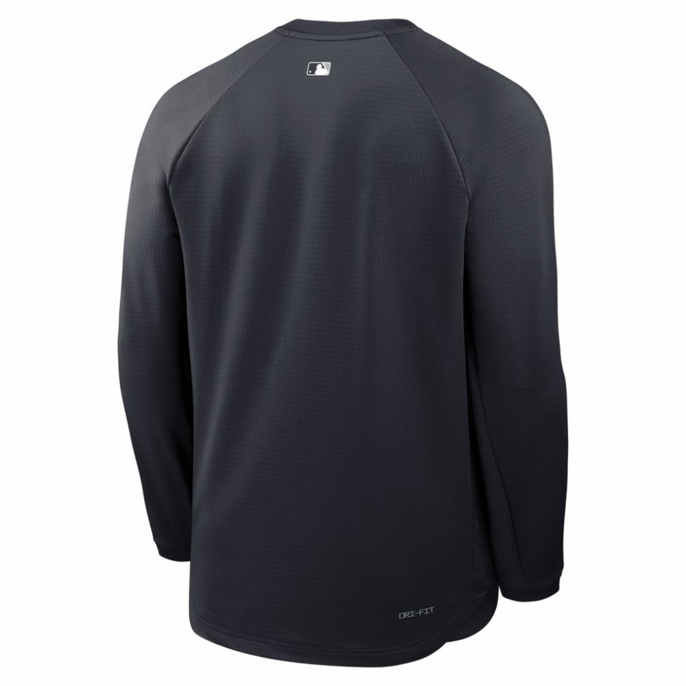 New York Yankees Nike Authentic Collection Raglan Dri-FIT Sweatshirt - Navy Sweatshirts