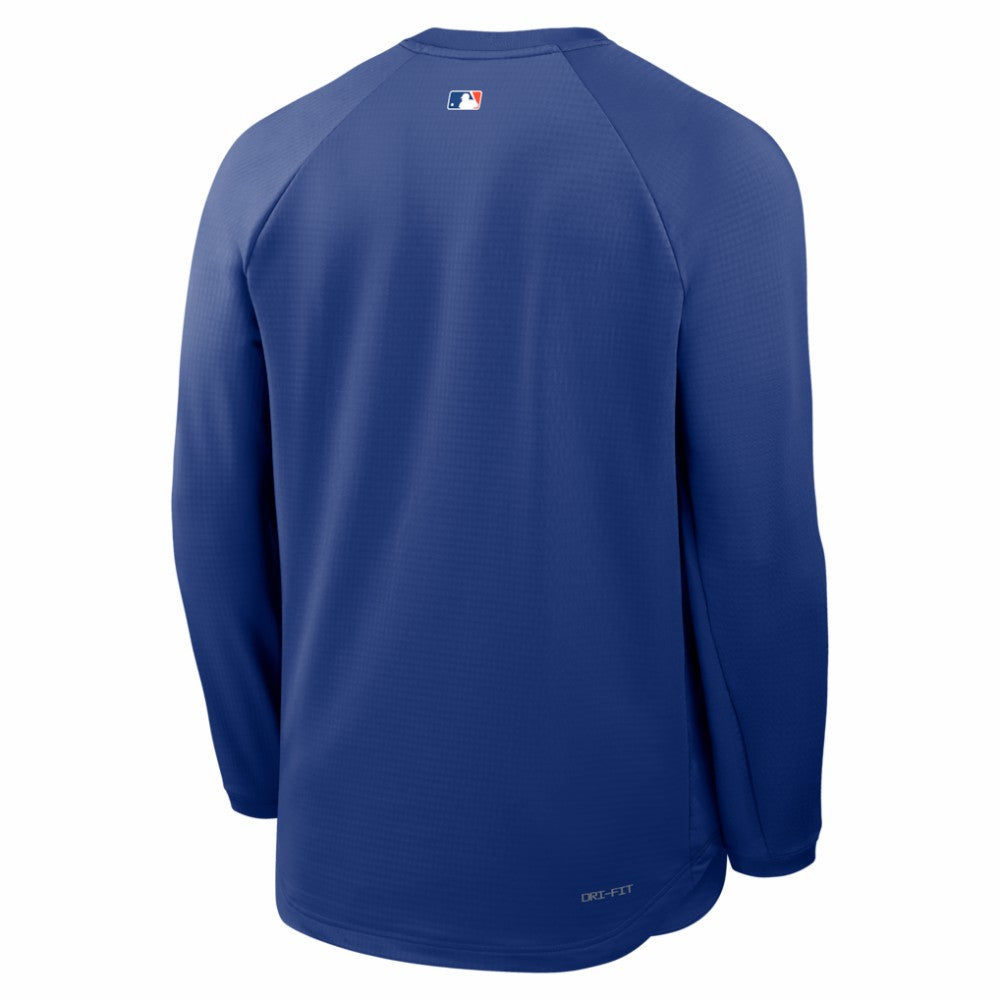 New York Mets Nike Authentic Collection Raglan Dri-FIT Sweatshirt - Royal Sweatshirts