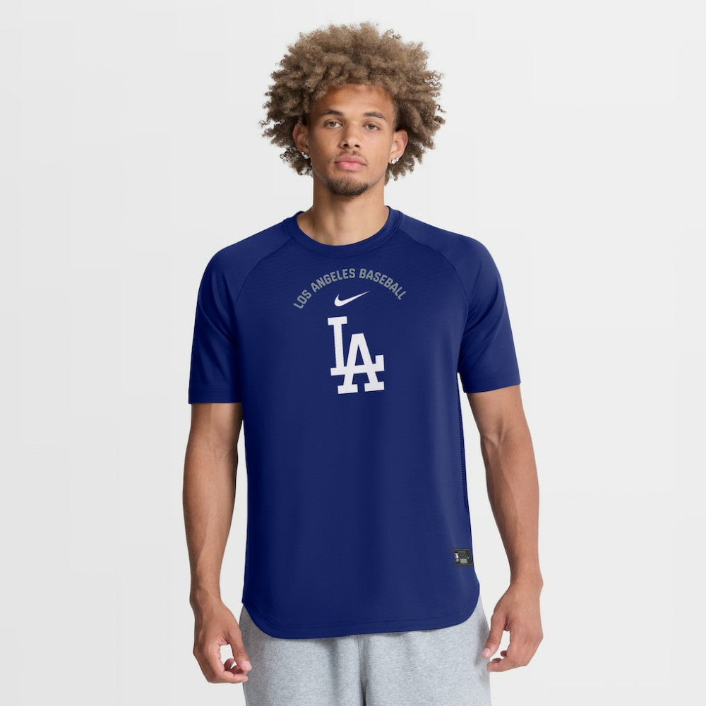 Los Angeles Dodgers Nike Authentic Collection Batting Practice Pre-Game Raglan Dri-FIT Top - Royal Tops