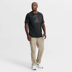 Arizona Diamondbacks Nike Authentic Collection Batting Practice Pre-Game Raglan Dri-FIT Top - Black Tops