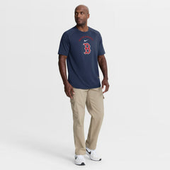 Boston Red Sox Nike Authentic Collection Batting Practice Pre-Game Raglan Dri-FIT Top - Navy Tops