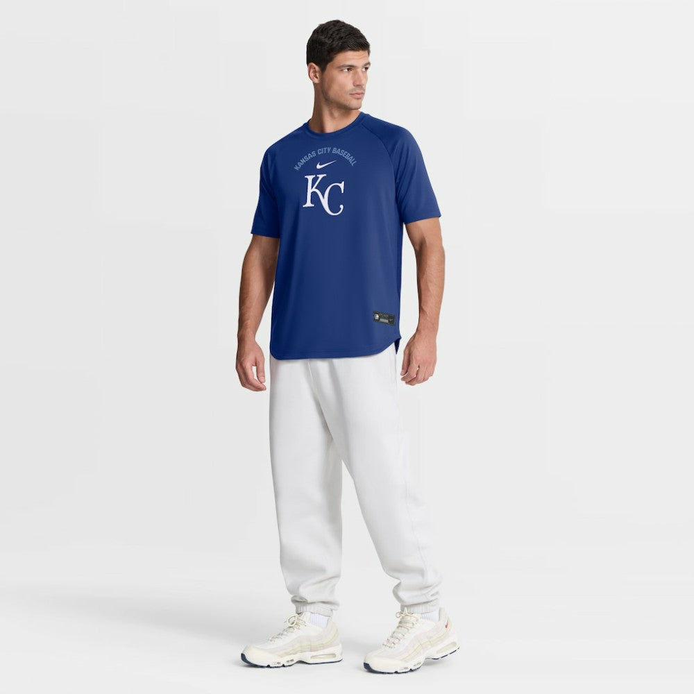 Kansas City Royals Nike Authentic Collection Batting Practice Pre-Game Raglan Dri-FIT Top - Royal Tops
