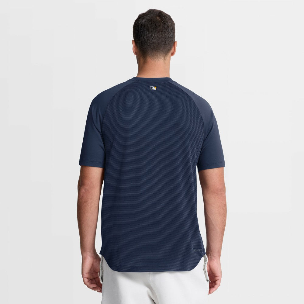 Milwaukee Brewers Nike Authentic Collection Batting Practice Pre-Game Raglan Dri-FIT Top - Navy Tops