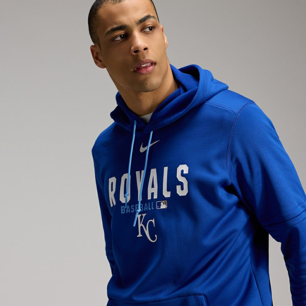 Kansas City Royals Nike Authentic Collection Therma-FIT Hoodie - Royal Hoodies