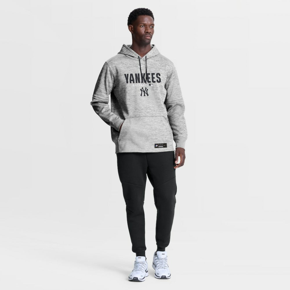 New York Yankees Nike Authentic Collection Therma-FIT Hoodie - Heather Charcoal Hoodies