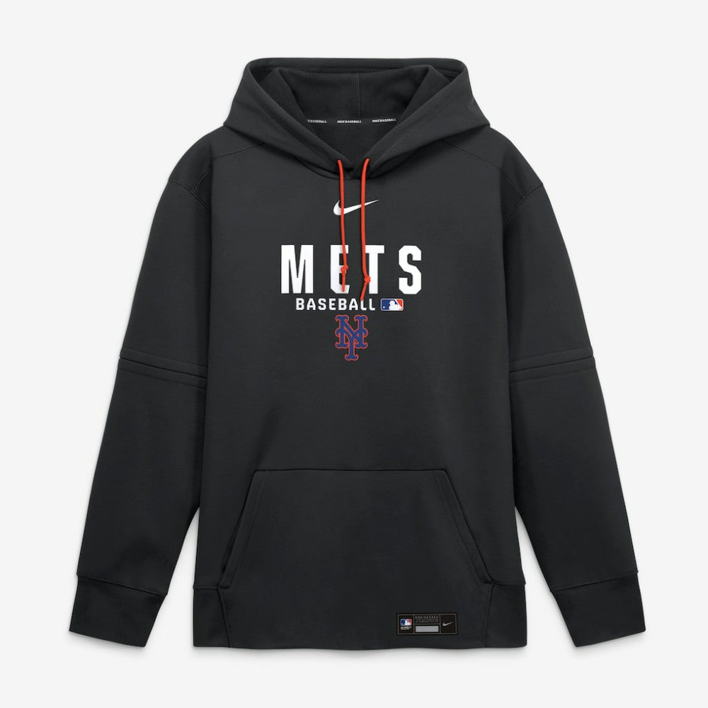 New York Mets Nike Authentic Collection Therma-FIT Hoodie - Black Hoodies