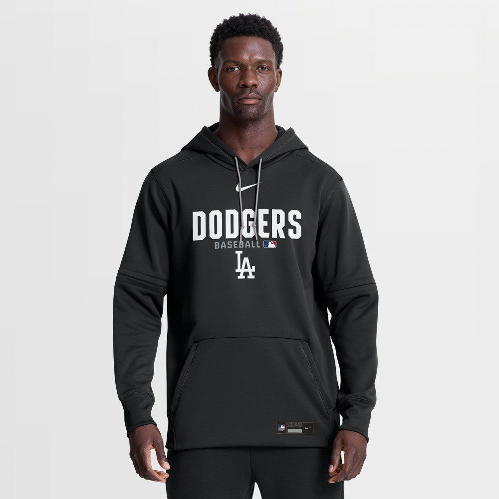 Los Angeles Dodgers Nike Authentic Collection Therma-FIT Hoodie - Black Hoodies