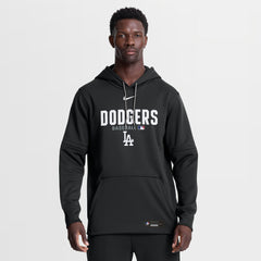 Los Angeles Dodgers Nike Authentic Collection Therma-FIT Hoodie - Black Hoodies