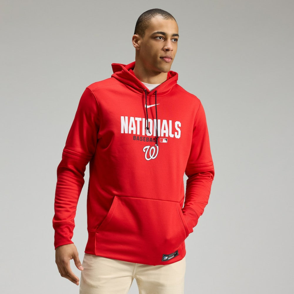 Washington Nationals Nike Authentic Collection Therma-FIT Hoodie - Red Hoodies